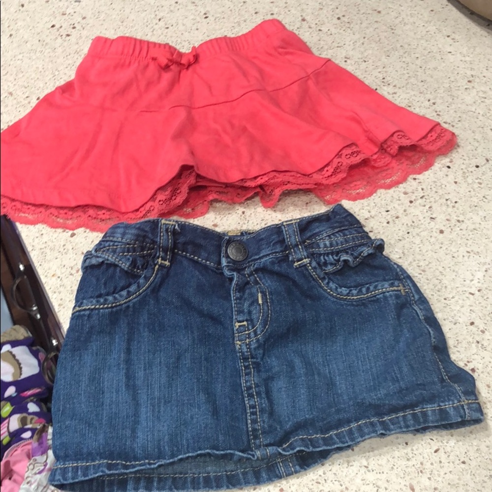 2 for 1 little girl’s skort&skirt